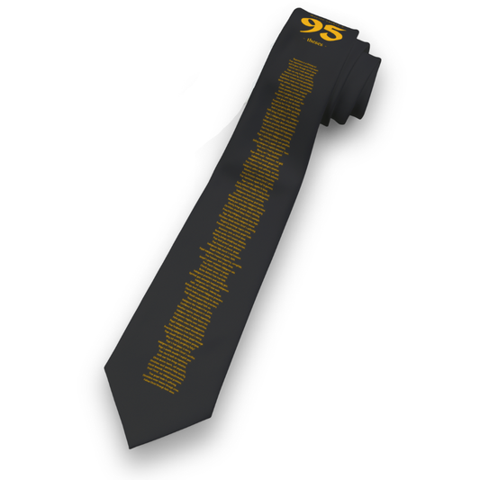 95-Theses Reformation Necktie (Black & Gold 'Elegance' Edition)