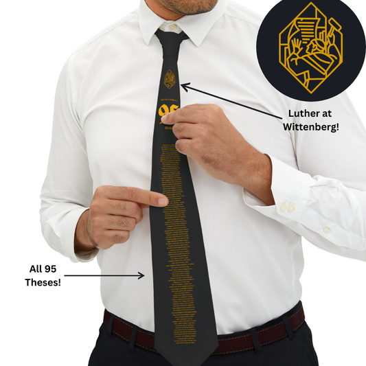 95-Theses Reformation Necktie (Black & Gold 'Elegance' Edition)