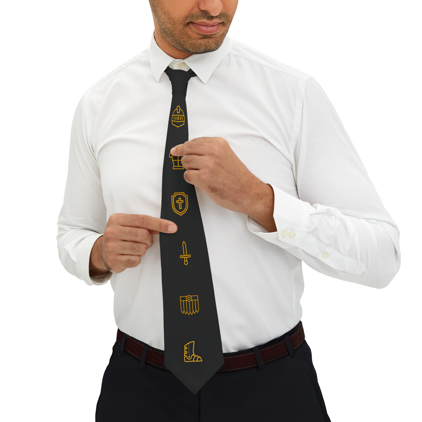 Armor of God Neck Tie (Black & Gold 'Elegance' Edition)