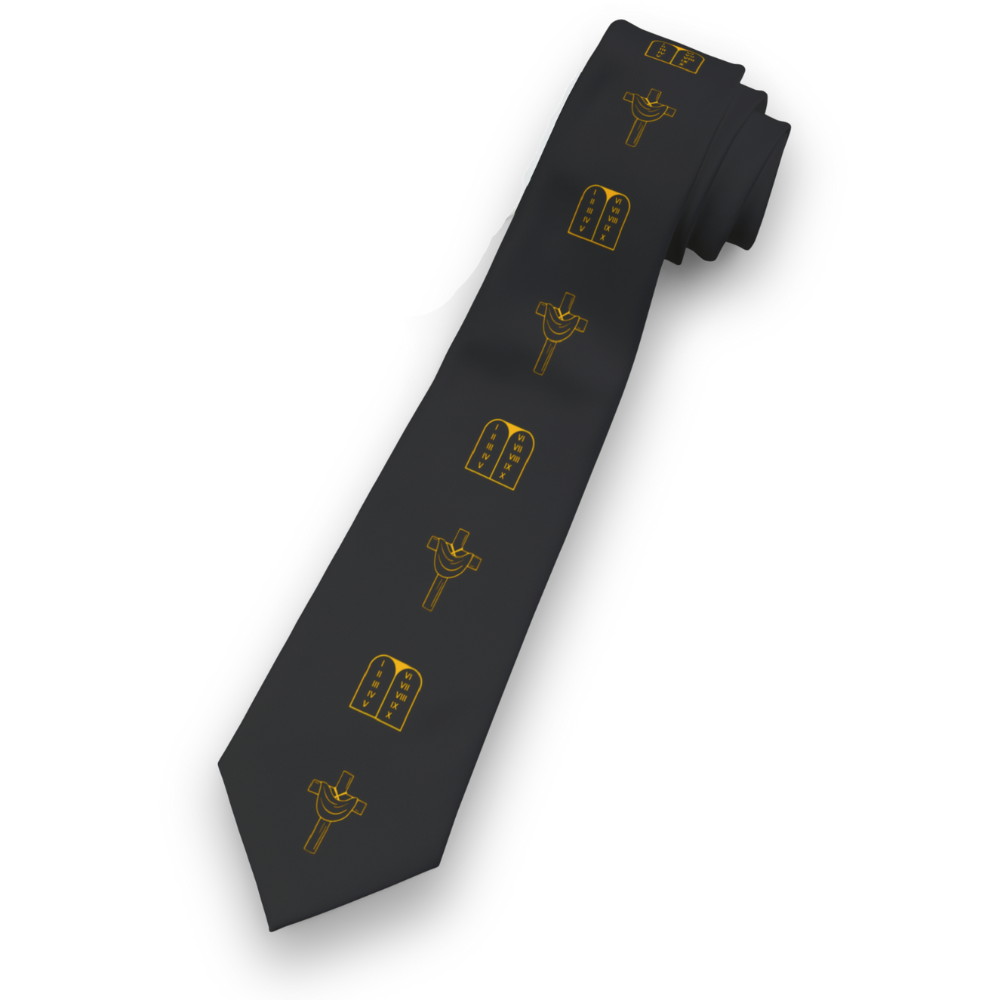 Law & Grace Necktie (Black & Gold 'Elegance' Edition)