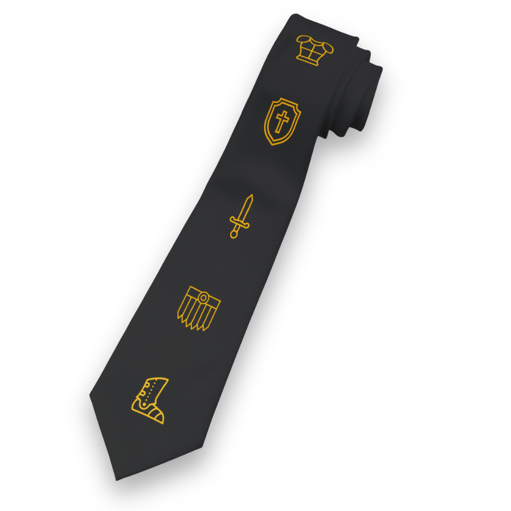 Armor of God Neck Tie (Black & Gold 'Elegance' Edition)