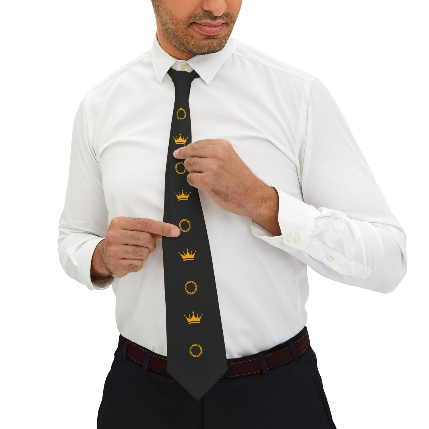 Thorns & Crown Necktie (Black & Gold 'Elegance' Edition)